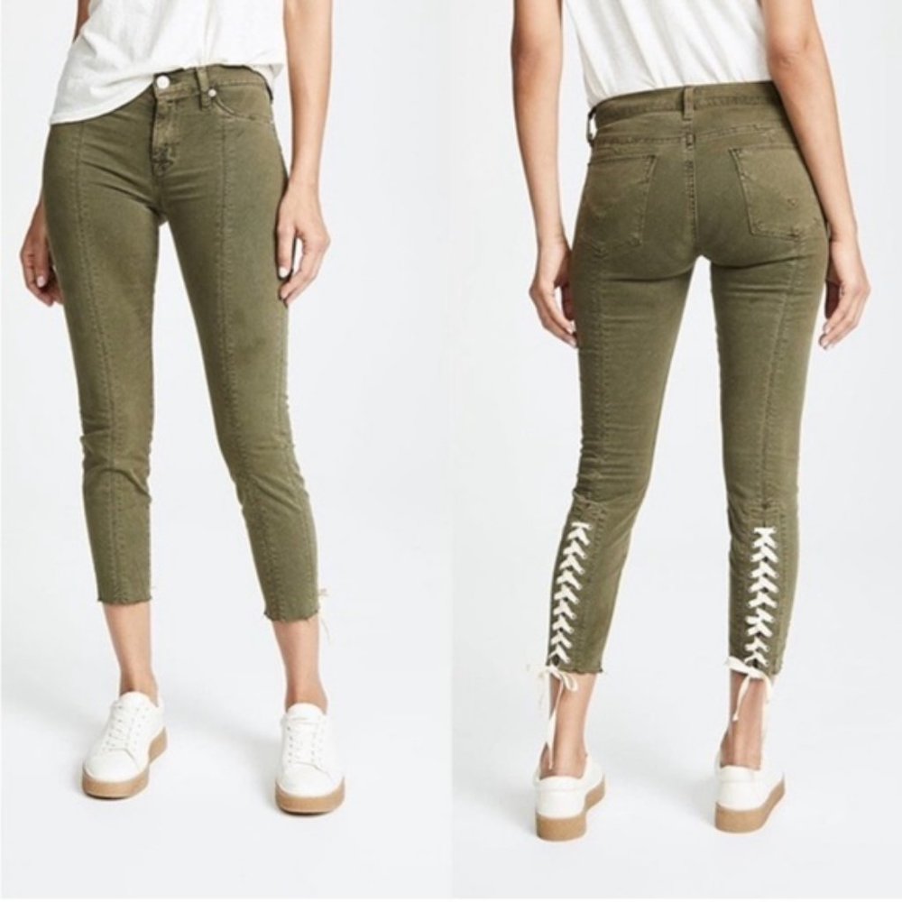 Hudson Jeans Women's Skinny Jeans in Olive Green